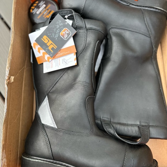 STC Marshall Leather Fireboots Size 9 - Picture 2 of 2